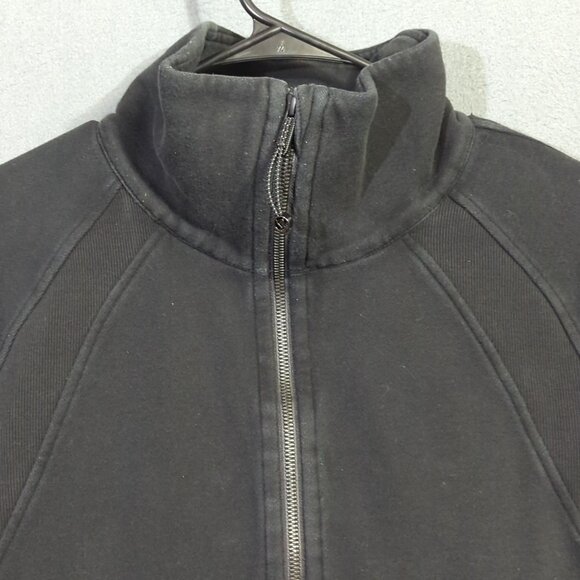 Lululemon Sweatshirt Women's M/L Black Scuba Oversized Funnel Neck Shirt - Picture 4 of 9